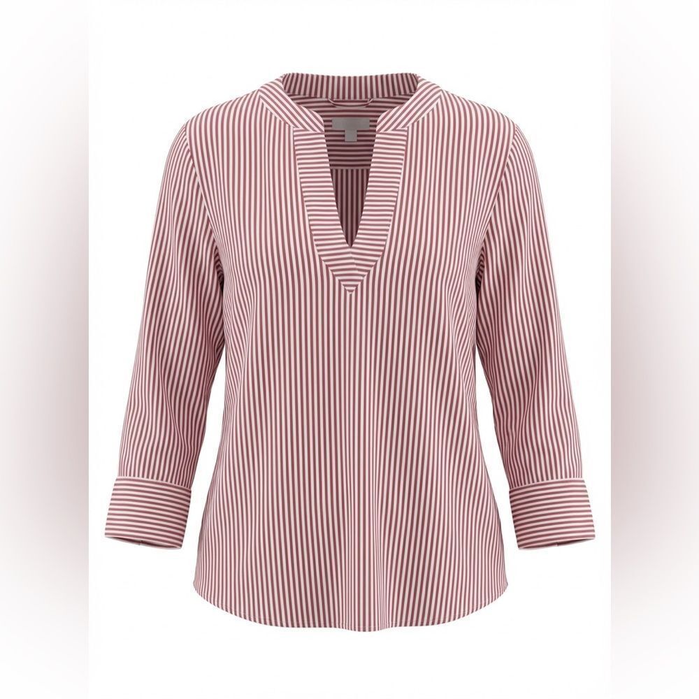 VINEYARD VINES WOMENS BLOUSE PINK AND WHITE STRIPES SIZE XS